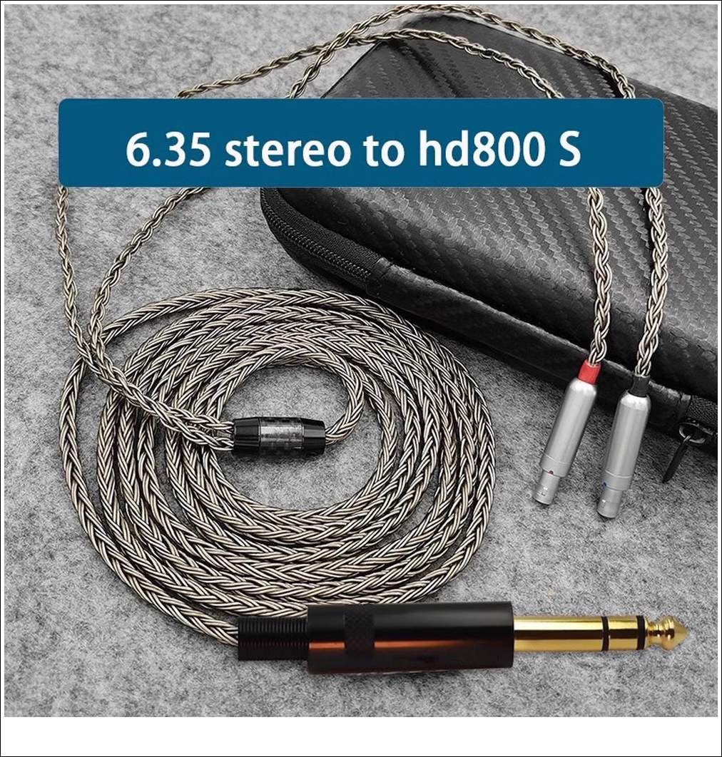 (헤드폰) HD800 7N OCC 은도금 케이블