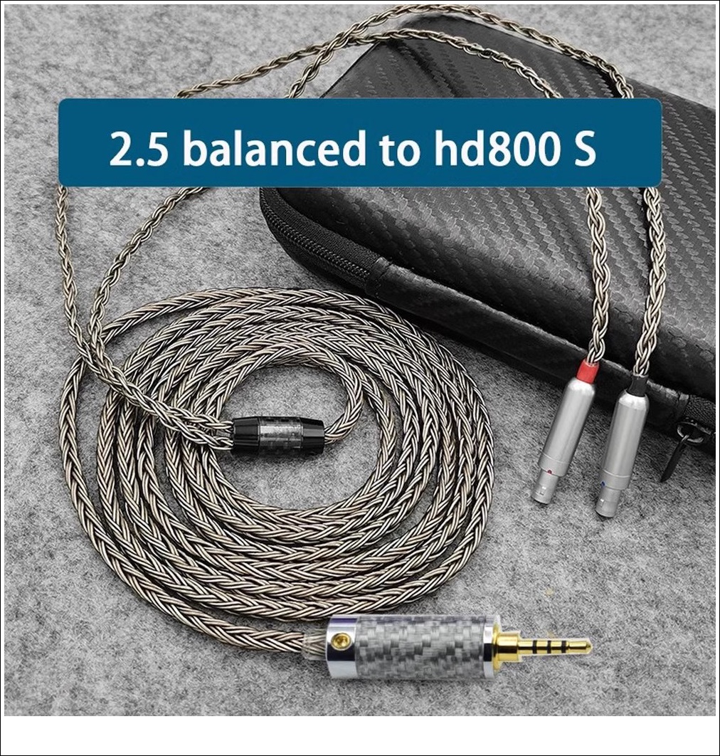 (헤드폰) HD800 7N OCC 은도금 케이블