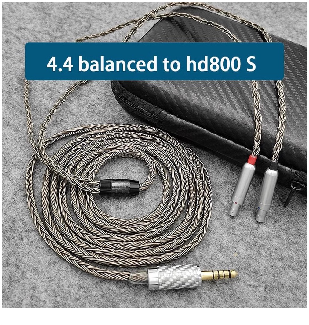 (헤드폰) HD800 7N OCC 은도금 케이블