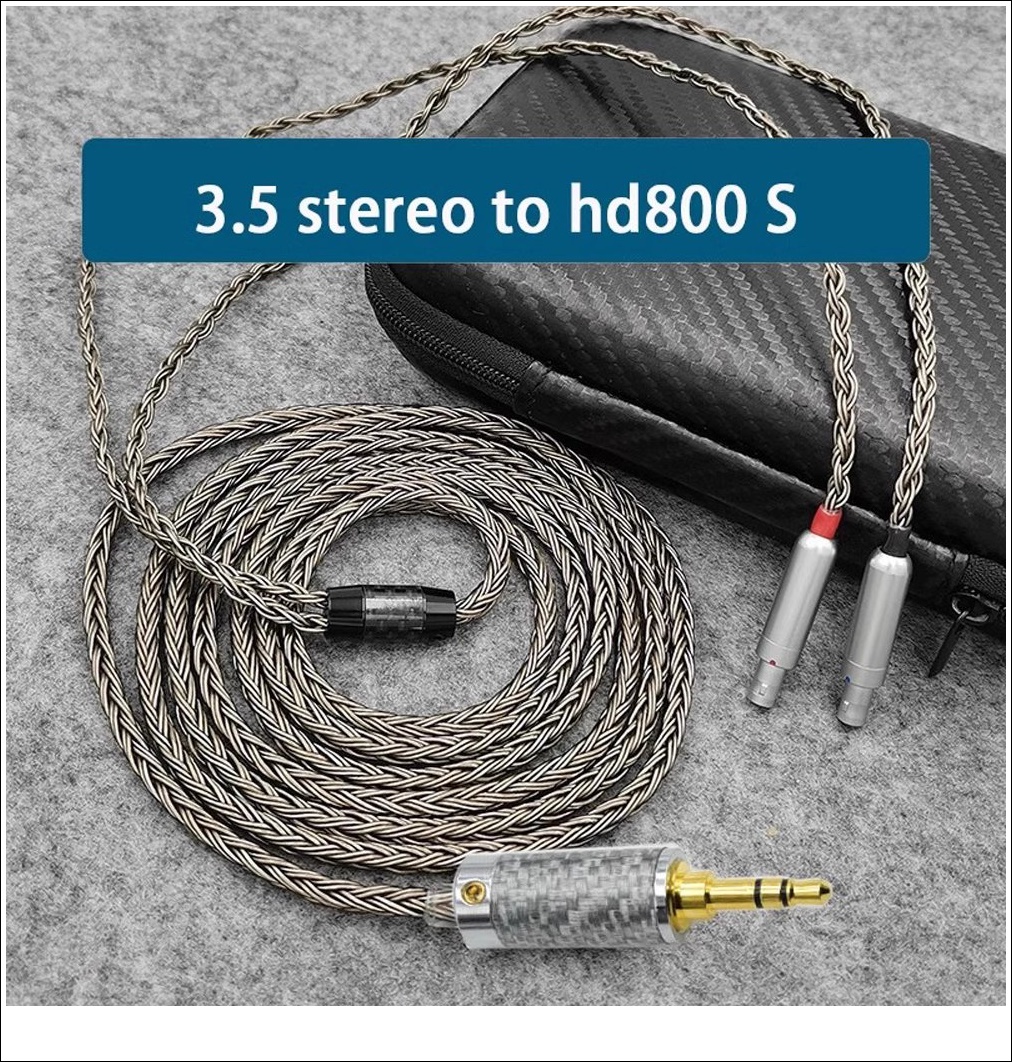 (헤드폰) HD800 7N OCC 은도금 케이블