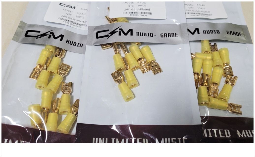 CM 24K 금도금 고급 스피커클립단자